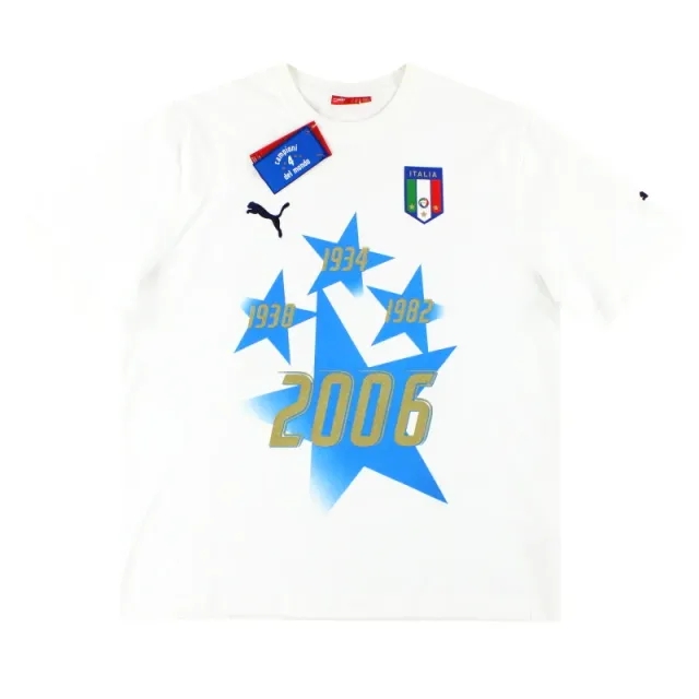 2006-07 Italy Puma 'Campioni Del Mondo' Graphic Tee *BNIB* XXL - Italy / BNIB 