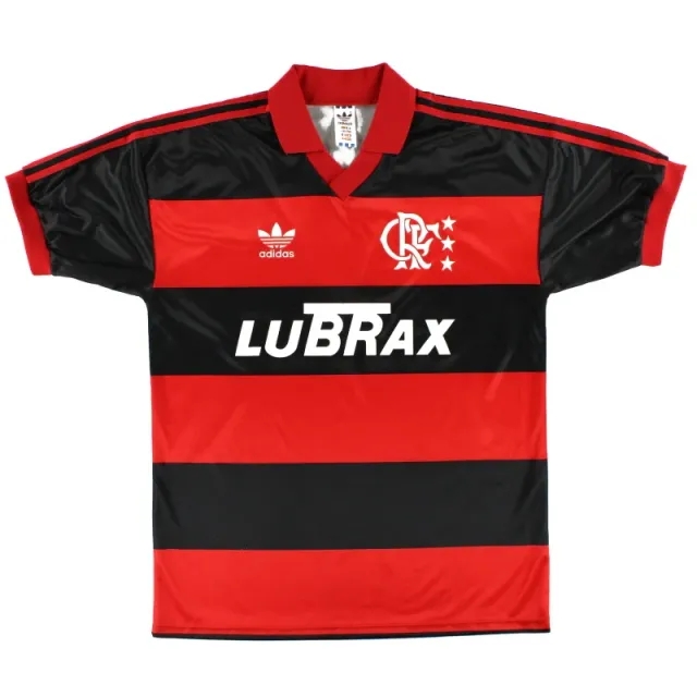 1990-92 Flamengo adidas Home Shirt M - Central and South American Clubs / Excellent 