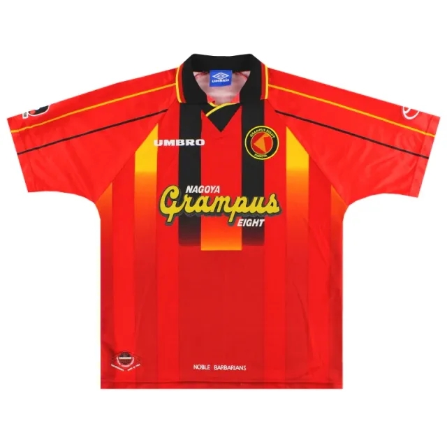 1996-98 Nagoya Grampus Eight Umbro Home Shirt L - Nagoya Grampus Eight / Excellent 