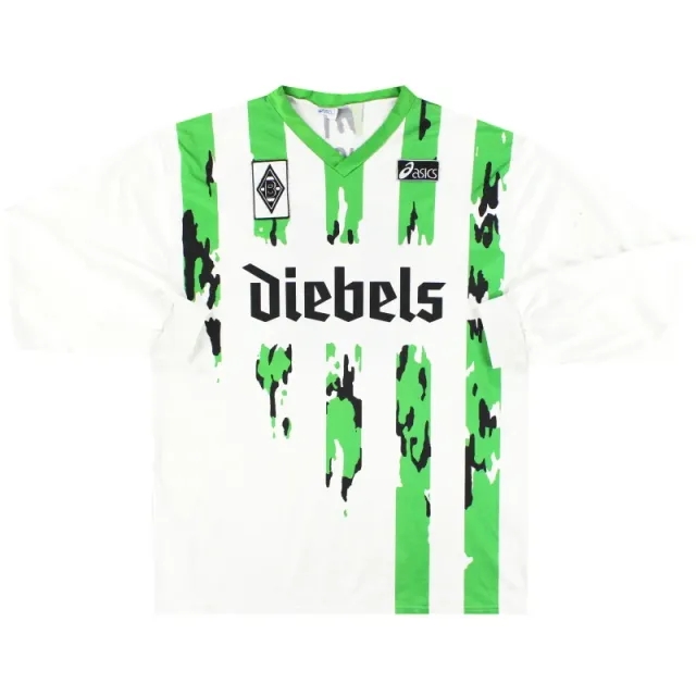 1994-95 Borussia Monchengladbach Asics Home Shirt #11 L/S XXL - Other German Clubs / Excellent 