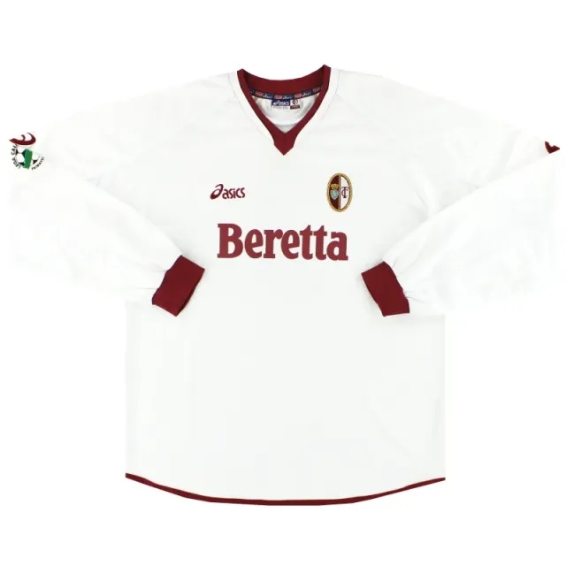 2004-05 Torino Asics Match Issue Away Shirt #3 L/S XL - Other Italian Clubs / Excellent 