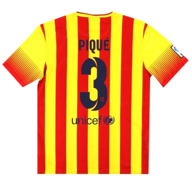 2013-14 Barcelona Nike Away Shirt Pique #3 *w/tags* L - Barcelona / w/tags 