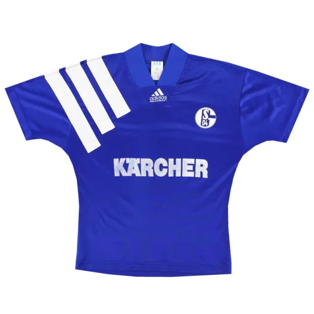 1994-96 Schalke adidas Home Shirt L - Schalke / Excellent 