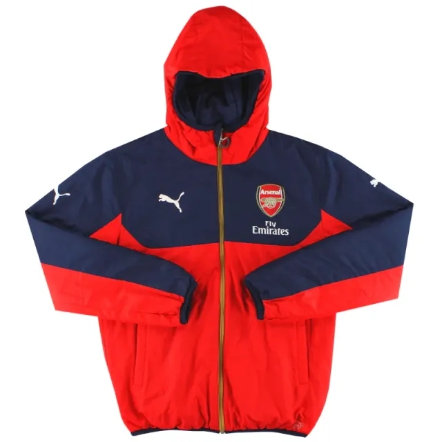 2014-15 Arsenal Puma Reversible Padded Coat S - Arsenal / Excellent 