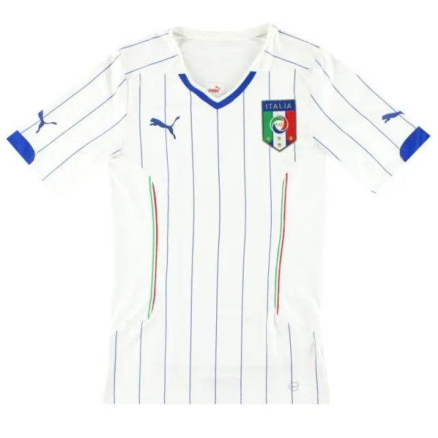 2014-15 Italy Puma Authentic Away Shirt L - Italy / Excellent 