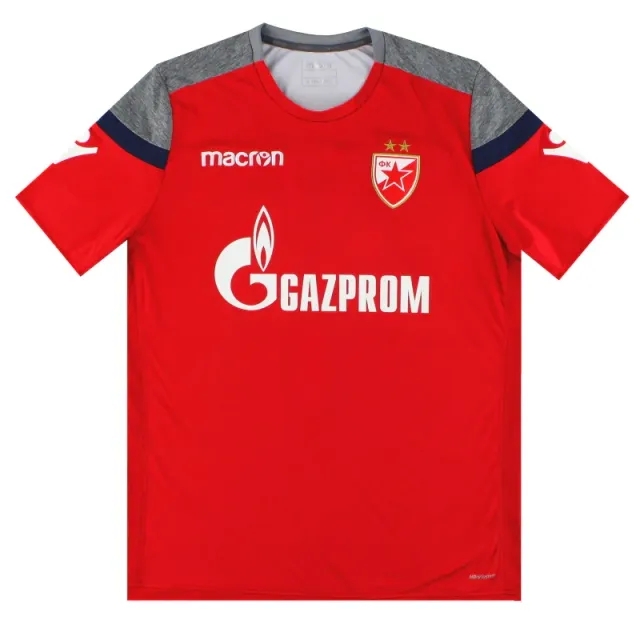 2018-19 Red Star Belgrade Macron Training Shirt L - Other European Clubs / Excellent 