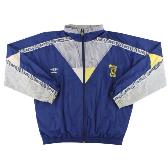 1990-92 Scotland Umbro Track Jacket M - Scotland / Excellent 