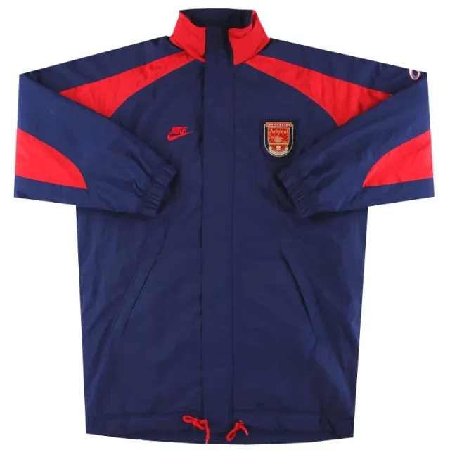 1994-96 Arsenal Nike Padded Bench Coat *Mint* L - Arsenal / Mint 