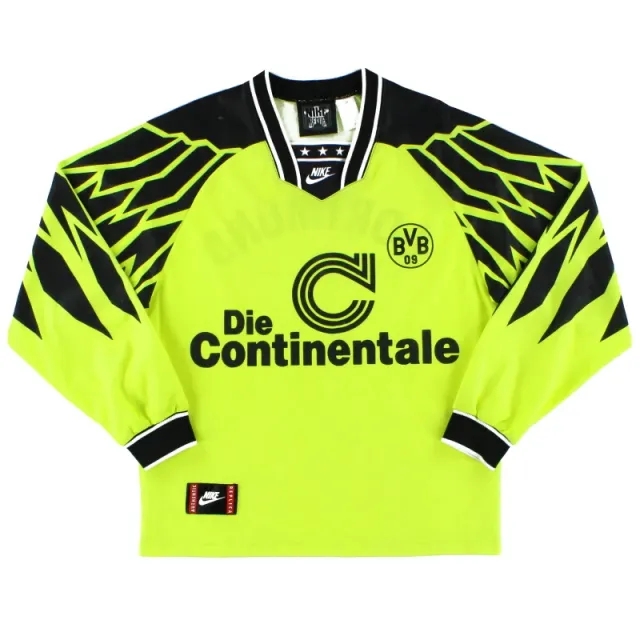 1994-95 Borussia Dortmund Nike Home Shirt L/S L - Dortmund / Very Good 