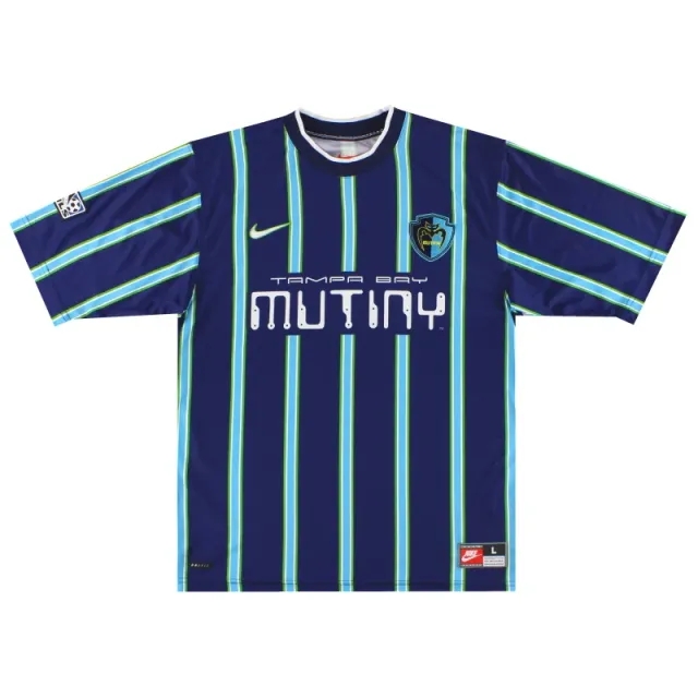 1998-99 Tampa Bay Mutiny Nike Home Shirt *Mint* L - USA Soccer Clubs / Mint 