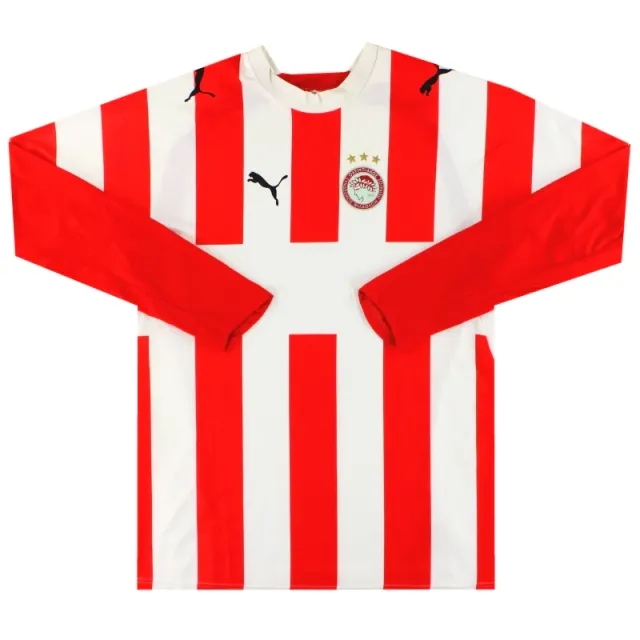2006-07 Olympiakos Puma Home Shirt L/S XL - Olympiakos / Excellent 
