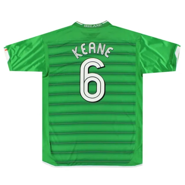 2003-04 Ireland Umbro Home Shirt Keane #6 *As New* XL - Ireland / As New 