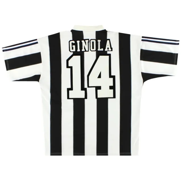 1995-97 Newcastle adidas Home Shirt Ginola #14 XL - Newcastle United / Mint 