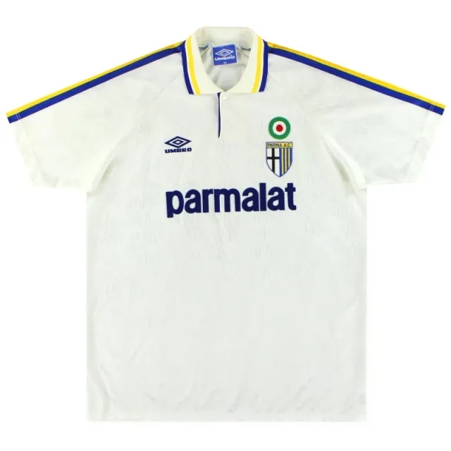 1992-93 Parma Home Shirt XL - Other Italian Clubs / Excellent 