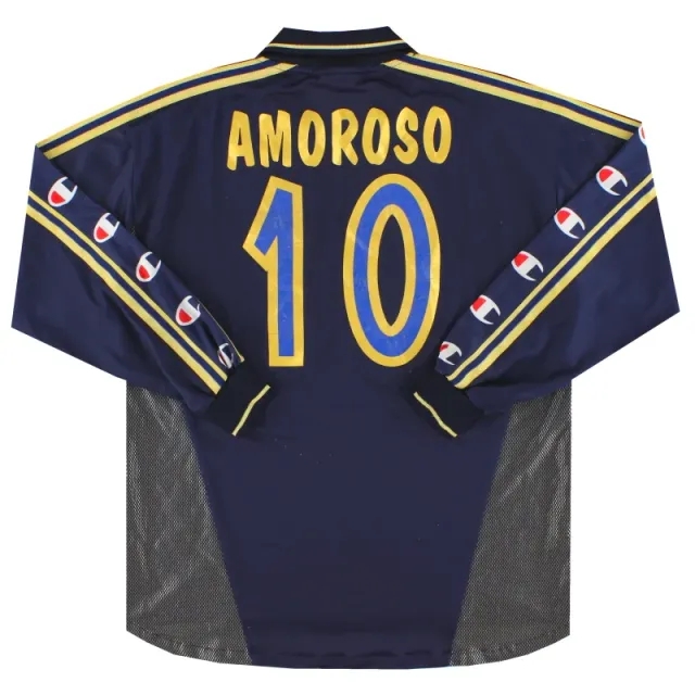 2000-01 Parma Champion Third Shirt Amoroso #10 L/S XL - Parma / Excellent 