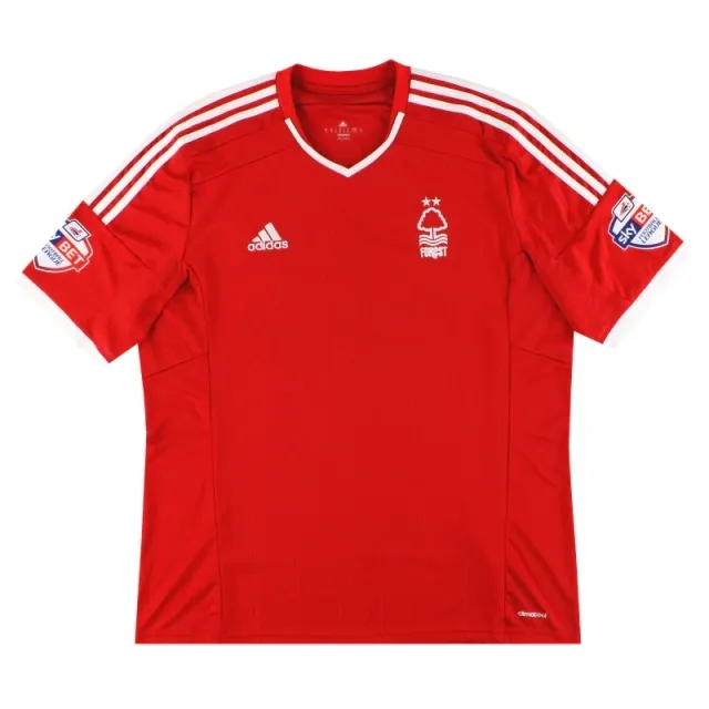 2014-15 Nottingham Forest adidas Match Issue Home Shirt Veldwijk #14 XL - Nottingham Forest / Excellent 