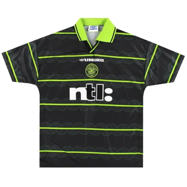 1999-00 Celtic Umbro Away Shirt XL - Celtic / Excellent 
