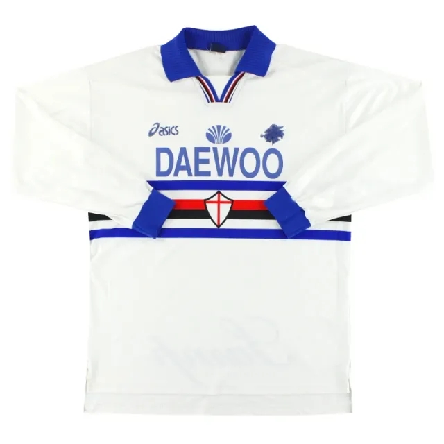 1997-98 Sampdoria Asics Away Shirt #6 L/S XL - Sampdoria / Excellent 
