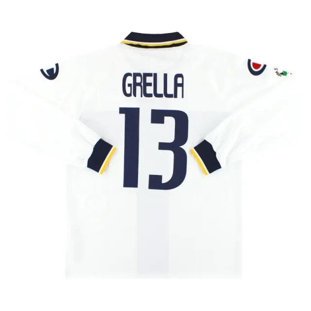 2005-06 Parma Champion Home Shirt L/S Grella #13 *Mint* XL - Parma / Mint 