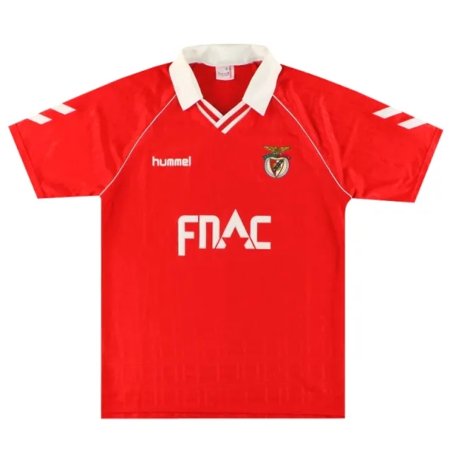1990-91 Benfica Hummel Home Shirt XL - Benfica / Excellent 