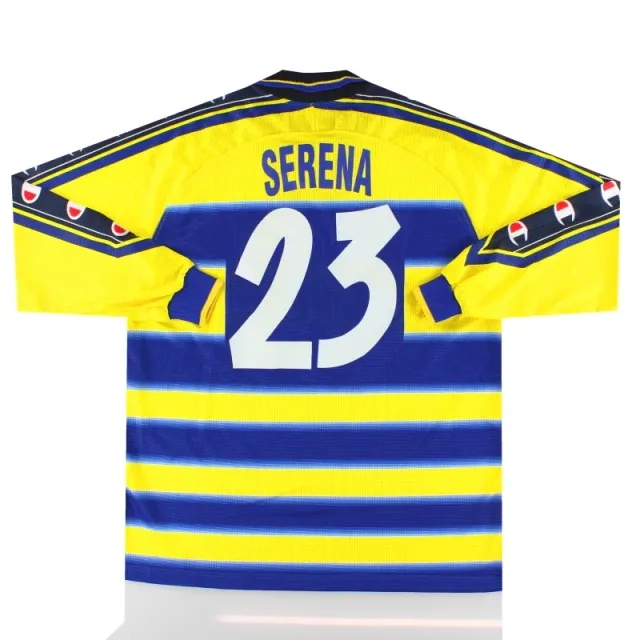 1999-00 Parma Champion Player Issue Home Shirt Serena #23 L/S XL - Parma / Excellent 
