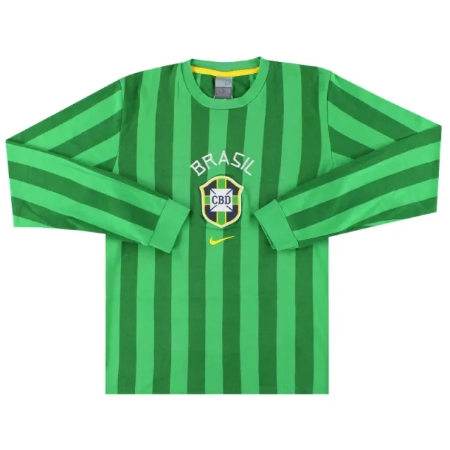 2002-03 Brazil Nike Tee L/S *As New* M - Brazil / As New 