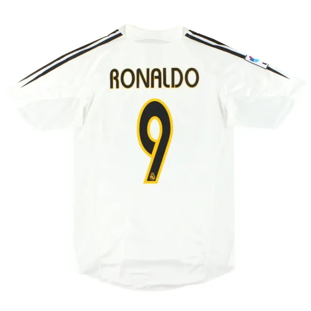 2003-04 Real Madrid adidas Player Issue Home Shirt Ronaldo #9 M - Real Madrid / Excellent 