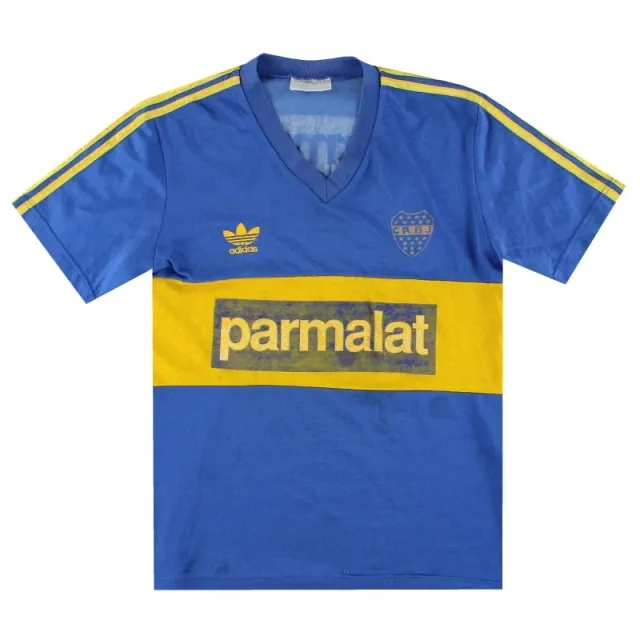 1991-92 Boca Juniors adidas Home Shirt M - Central and South American Clubs / Good 