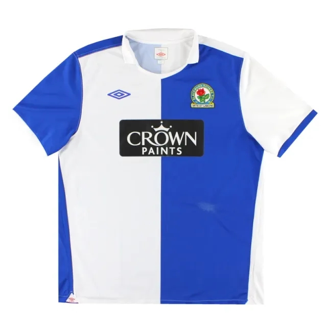 2010-11 Blackburn Umbro Home Shirt XL - Blackburn Rovers / Excellent 