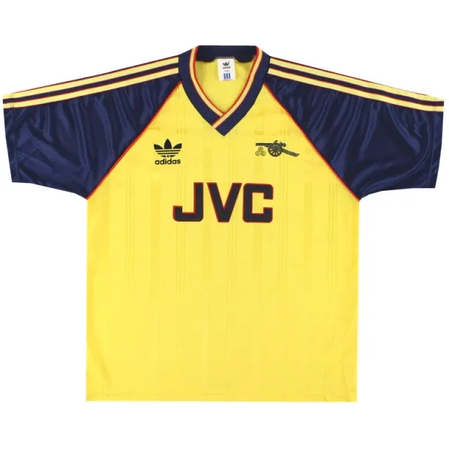 1988-91 Arsenal adidas Away Shirt L - Arsenal / Excellent 