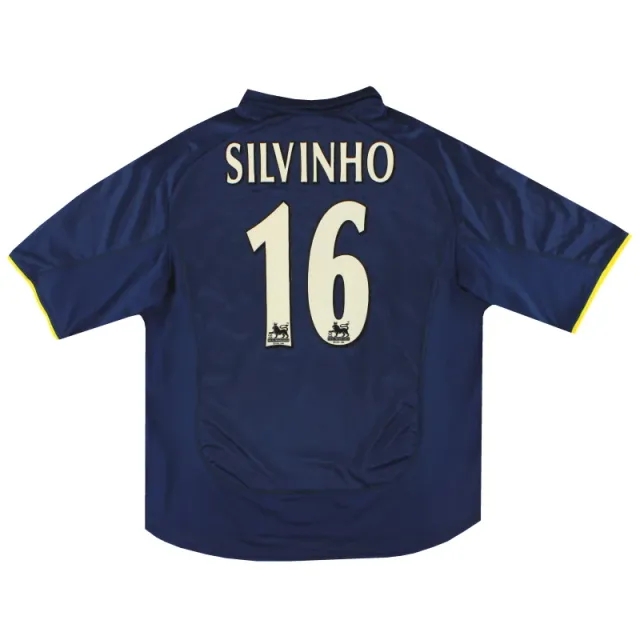 2000-02 Arsenal Nike European Shirt Silvinho #16 XL - Arsenal / Mint 