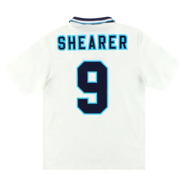 1995-97 England Umbro Home Shirt Shearer #9 XL - England / Excellent 