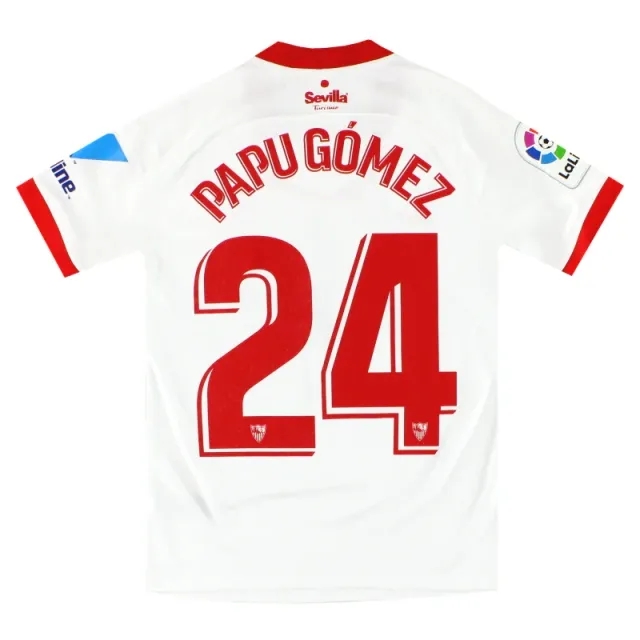2020-21 Sevilla Nike Home Shirt Papu Gomez #24 S - Sevilla / Excellent 