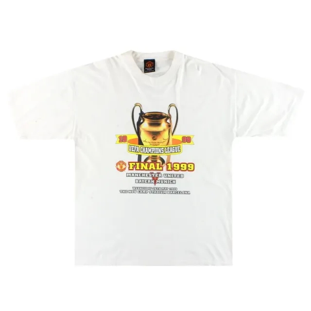 1999 Manchester United Champions League Graphic Tee XL - Manchester United / Very good 