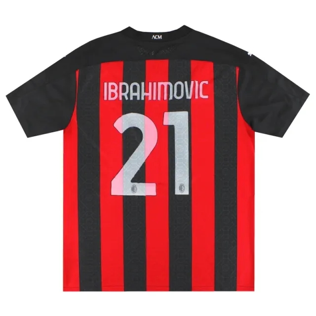 2020-21 AC Milan Puma Authentic Home Shirt Ibrahimovic #21 XXL - AC Milan / Very good 