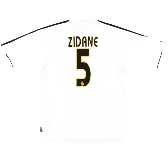 2003-04 Real Madrid adidas Home Shirt Zidane #5 *Mint* S - Real Madrid / Excellent 