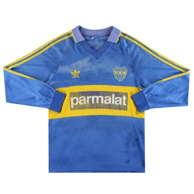 1992-93 Boca Juniors adidas Home Shirt L/S L - Central and South American Clubs / Fair 