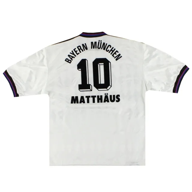 1996-98 Bayern Munich adidas Away Shirt Matthaus #10 XL - Bayern Munich / Excellent 
