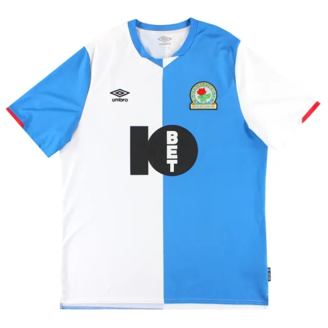2019-20 Blackburn Umbro Home Shirt XL - Blackburn Rovers / Excellent 