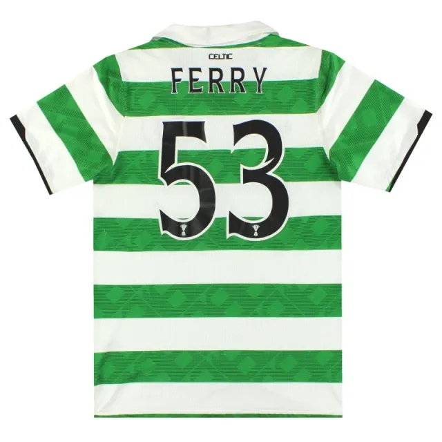2010-11 Celtic Nike Player Issue Home Shirt Ferry #53 M - Celtic / Excellent 