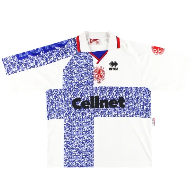 1996-97 Middlesbrough Errea 'Cup Finalists' Away Shirt XXL - Middlesbrough / Very good 