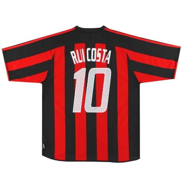 2003-04 AC Milan adidas Home Shirt Rui Costa #10 L - AC Milan / Excellent 
