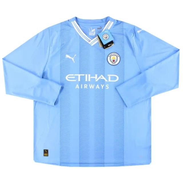 2023-24 Manchester City Puma Home Shirt L/S *w/tags* - Manchester City / w/tags 