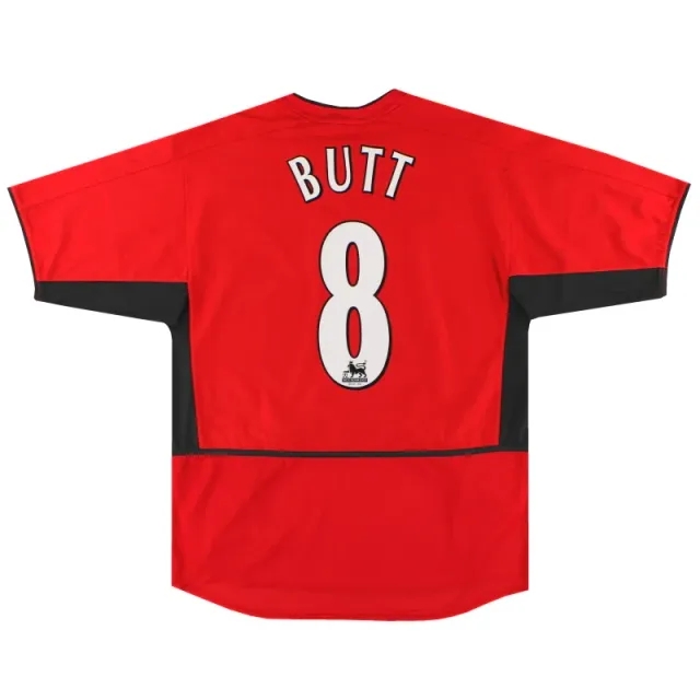 2002-04 Manchester United Nike Home Shirt Butt #8 *Mint* L - Manchester United / Mint 