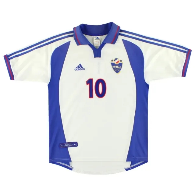 2000-01 Yugoslavia adidas Away Shirt #10 M - Yugoslavia/Serbia / Excellent 