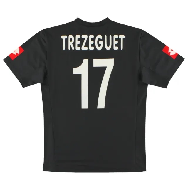 2001-02 Juventus Lotto CL Away Shirt Trezeguet #17 *Mint* L - Juventus / Mint 