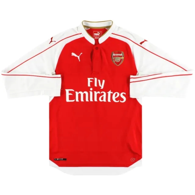 2015-16 Arsenal Puma Home Shirt L/S XXL - Arsenal / Excellent 