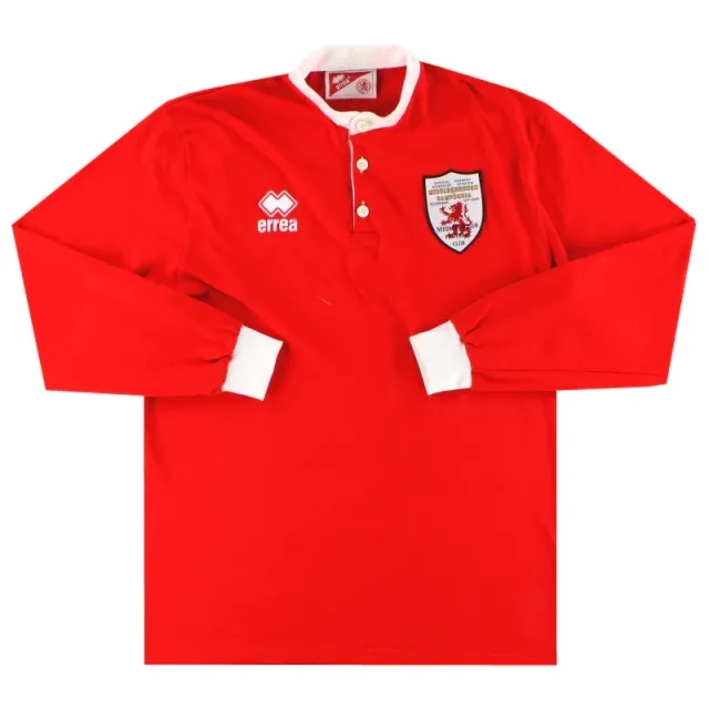 1995 Middlesbrough Errea Riverside Shirt L/S XL - Middlesbrough / Excellent 