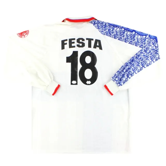 1996-97 Middlesbrough Errea Player Issue Away Shirt Festa #18 L/S XXL - Middlesbrough / Excellent 