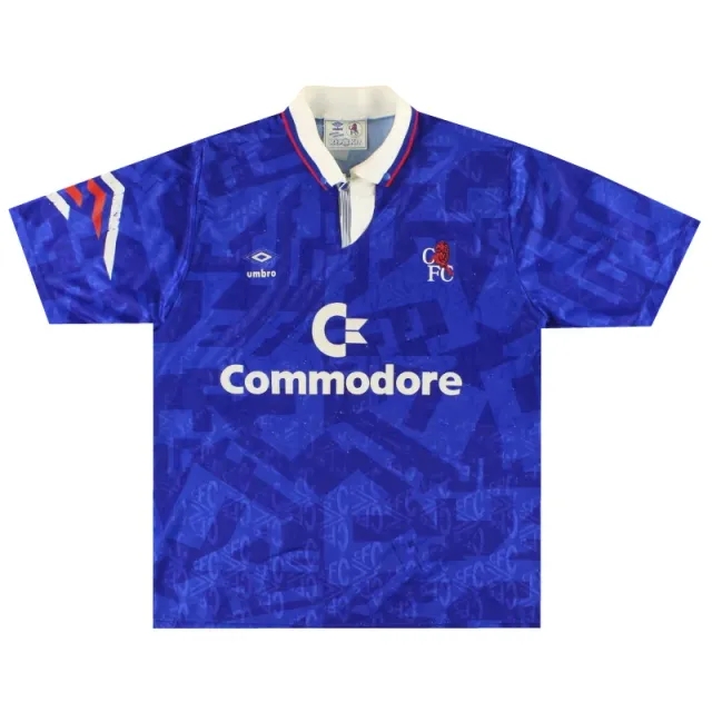 1991-93 Chelsea Umbro Home Shirt L - Chelsea / Very good 